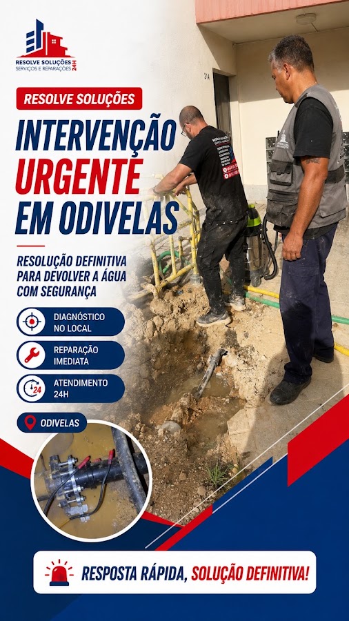 Resolve Soluções 24h | Canalizador e Desentupimentos em Lisboa foto 1